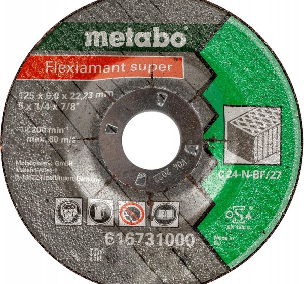 Абразивный круг по камню Metabo Flexiamant Super, D125 мм